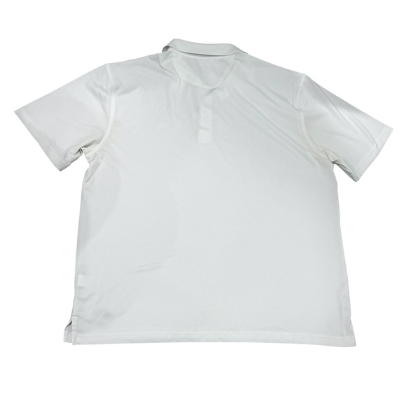 GREG NORMAN PLAY DRY® WHITE TONAL DIAMOND EMBOSSED POLO SHIRT - Picture 6 of 14